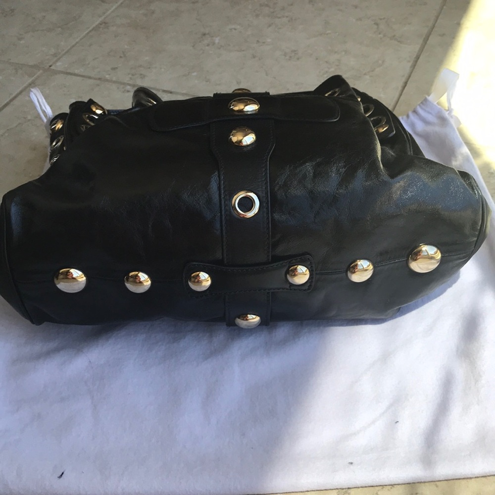 ❤️SOLD❤️Authentic Jimmy Choo Ramona Stud Black Leather bag - Picture 4 of 16